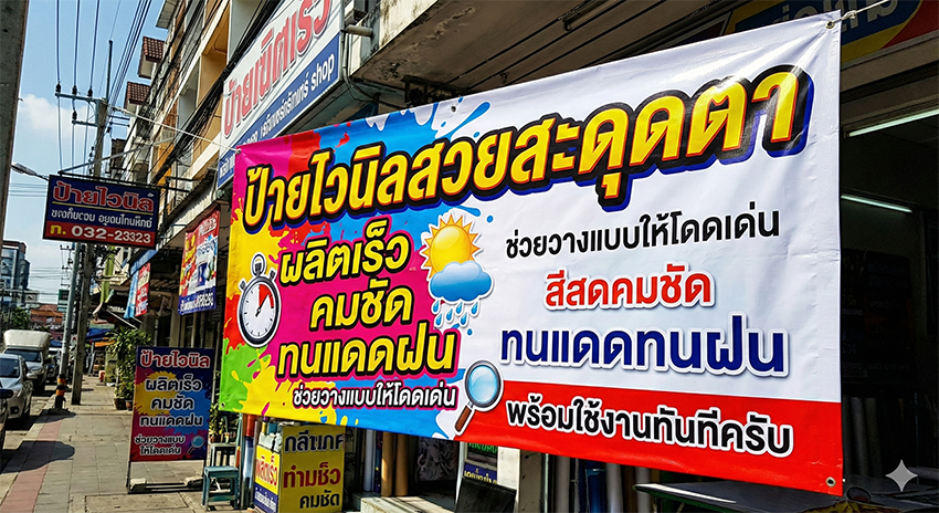 ป้ายไวนิล